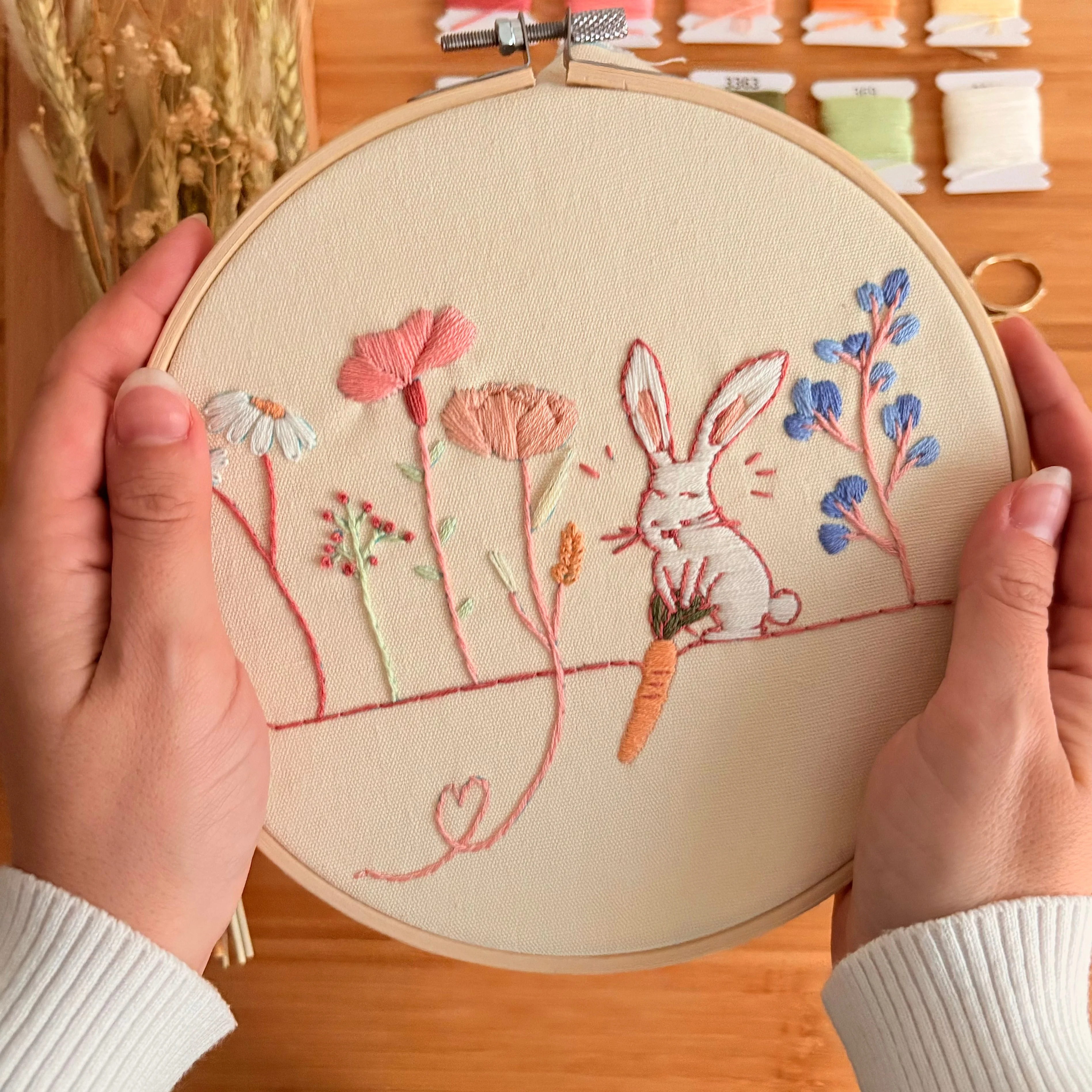 Coco the Rabbit - Embroidery Kit - Image 4
