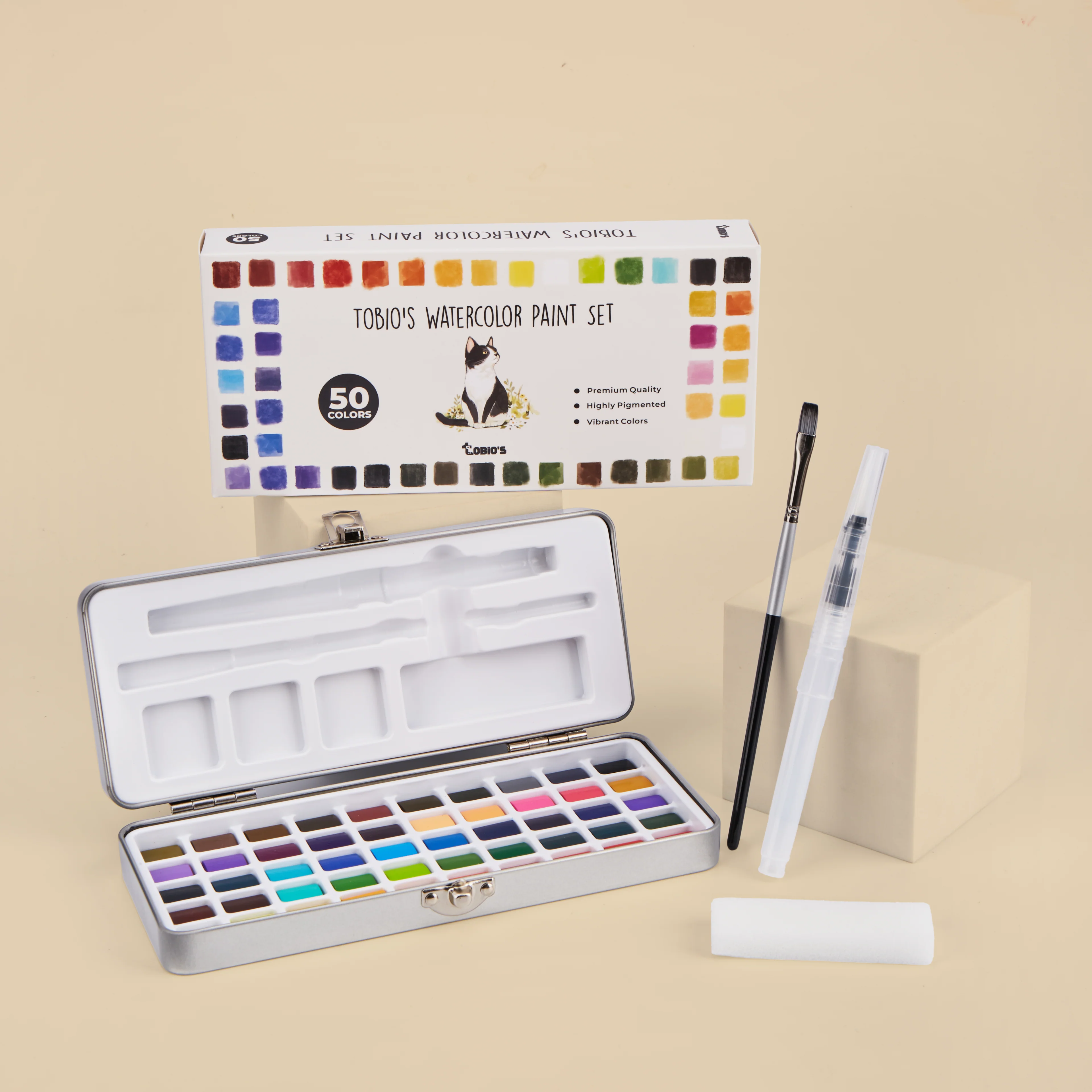 Tobio's™ 50 Watercolor Paint Set - Image 4