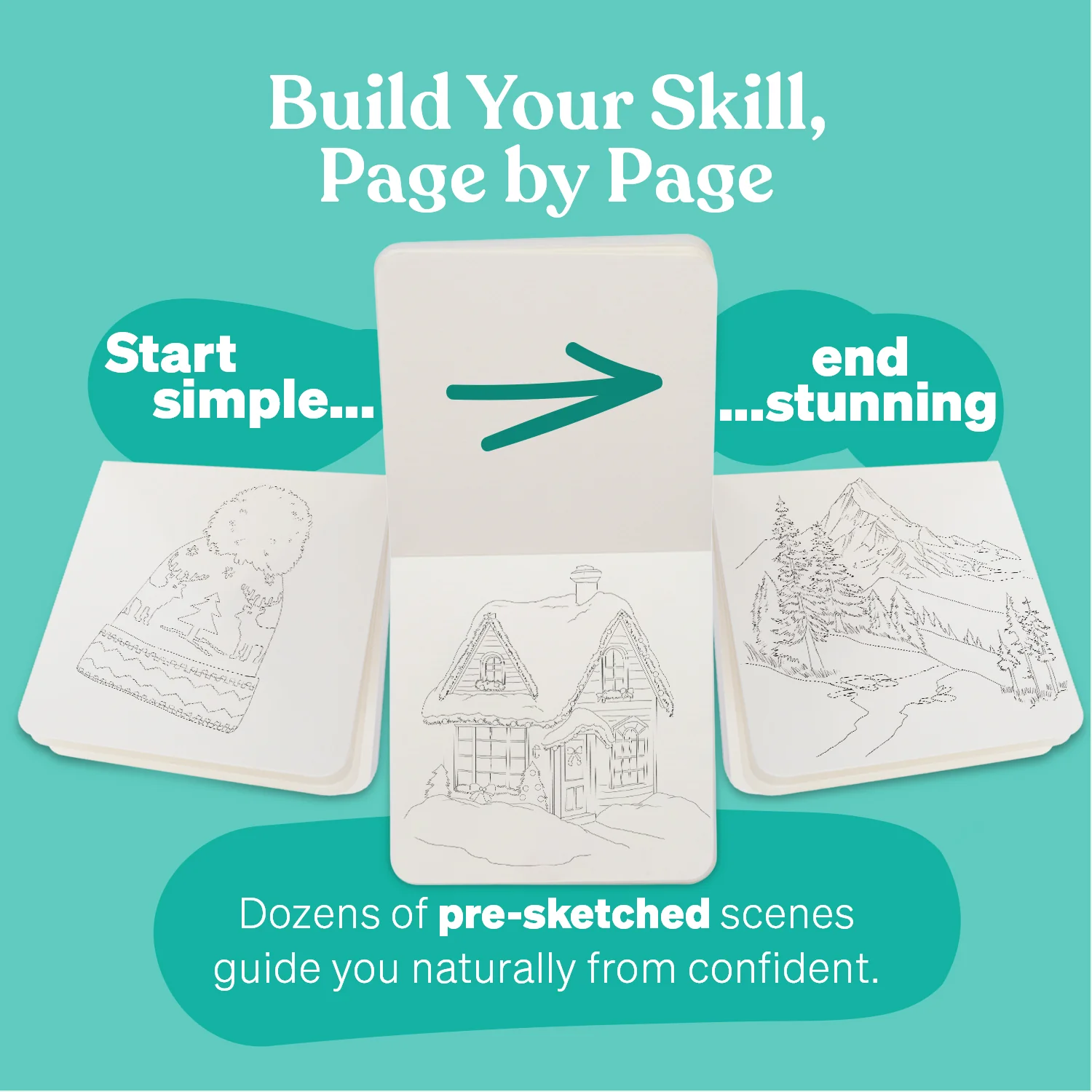 Tobio's™ Christmas Workbook & Paints - Image 2